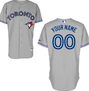 Kids Toronto Blue Jays Customized Gray Jersey Kids Toronto Blue Jays Customized Gray Jersey